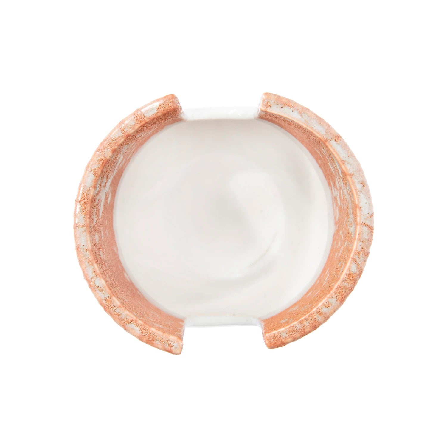 Stoneware Sponge Holder, Reactive Glaze, 2 Color 4" Round x 8-1/2"H