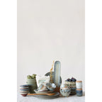 Porcelain Flower Bowl - Blue