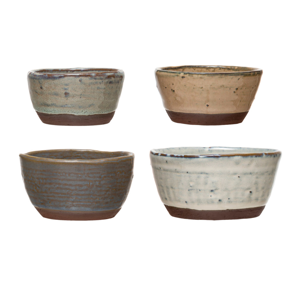 Stoneware Bowl with Reactive Glaze