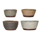 Stoneware Bowl with Reactive Glaze