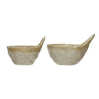 Stoneware Colander with Handle - Small