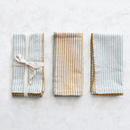 Scalloped Trim Cotton Napkins - Set of 4