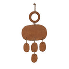 Handmade Terra-cotta Wall Hanging w/ Jute Hanger, Natural