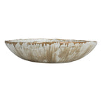 Stoneware Bowl, Reactive Crackle Glaze, 11-1/2"