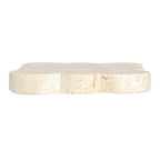 Travertine Coasters w/ Scalloped Edge, Set of 4
