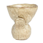 Stoneware Bird with Bowl - Cream