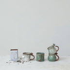 Stoneware Mug with Mushroom Handle