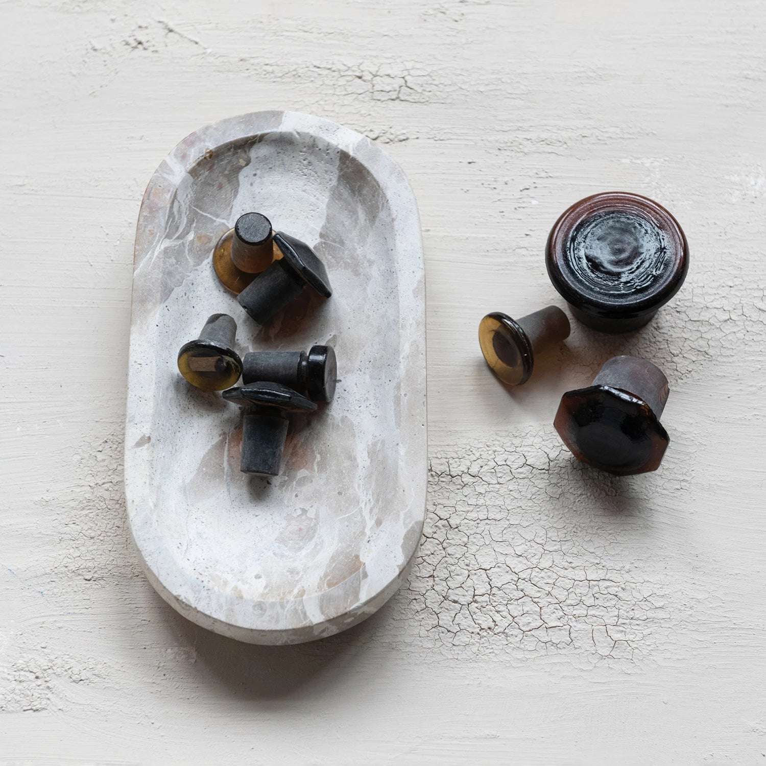 Marble Dish, Buff Color