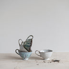 14 oz. Stoneware Footed Mug, 4 Colors