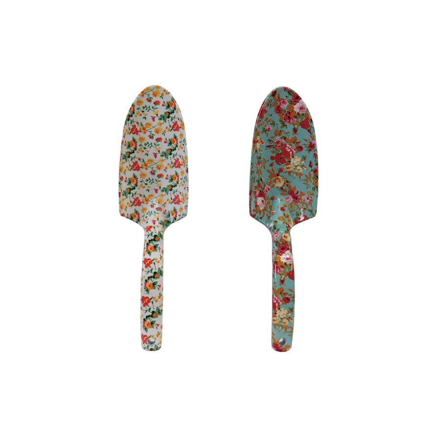 Aluminum Garden Spade  Floral Pattern