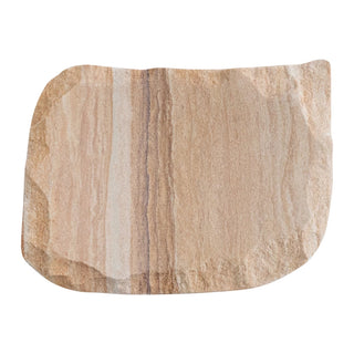 Rainbow Sandstone Soap Dish with Raw Edge