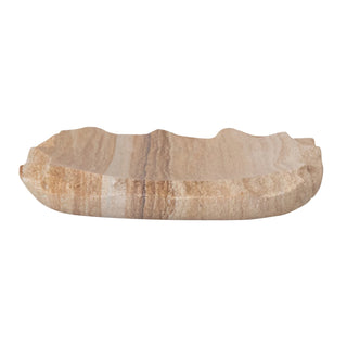 Rainbow Sandstone Soap Dish with Raw Edge