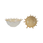 Stoneware Sunburst Bowl - Cream
