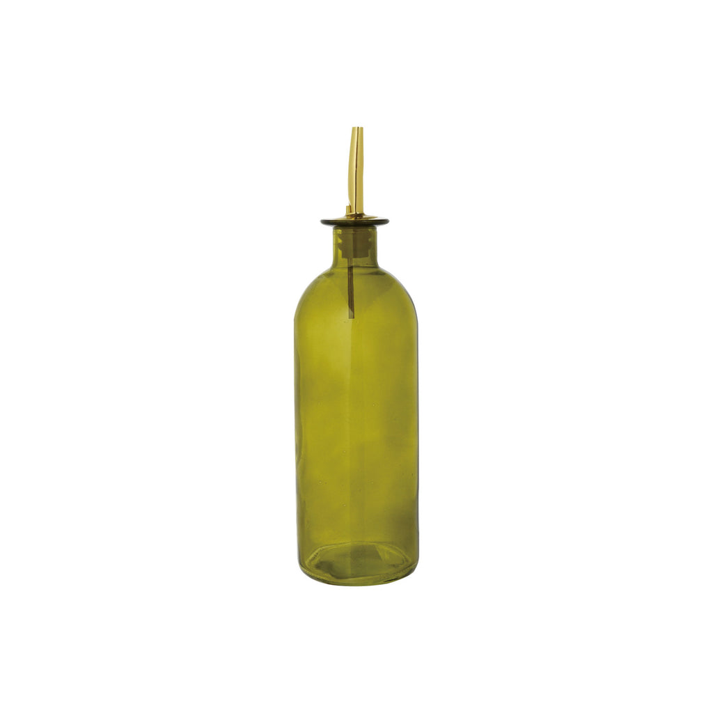 Glass Oil Cruet with Metal Stopper