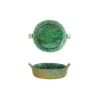1-3/4 Cup Stoneware Baker with Handles, Green