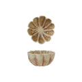 Stoneware Fluted Scalloped Bowl, Reactive Glaze