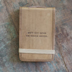 Don't Quit Mini Signature Leather Journal - Maple