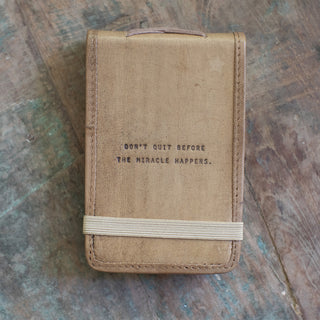 Mini Don't Quit Leather Journal