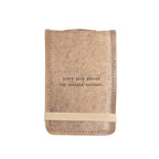 Don't Quit Mini Signature Leather Journal - Maple