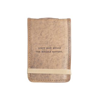 Mini Don't Quit Leather Journal