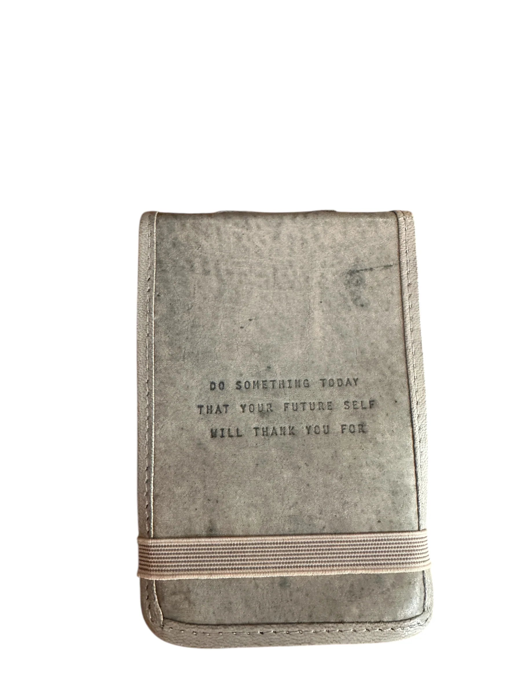 Mini Signature Leather Journals - Stone