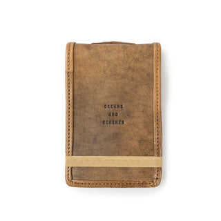 ***Mini Dreams And Schemes Leather Journal