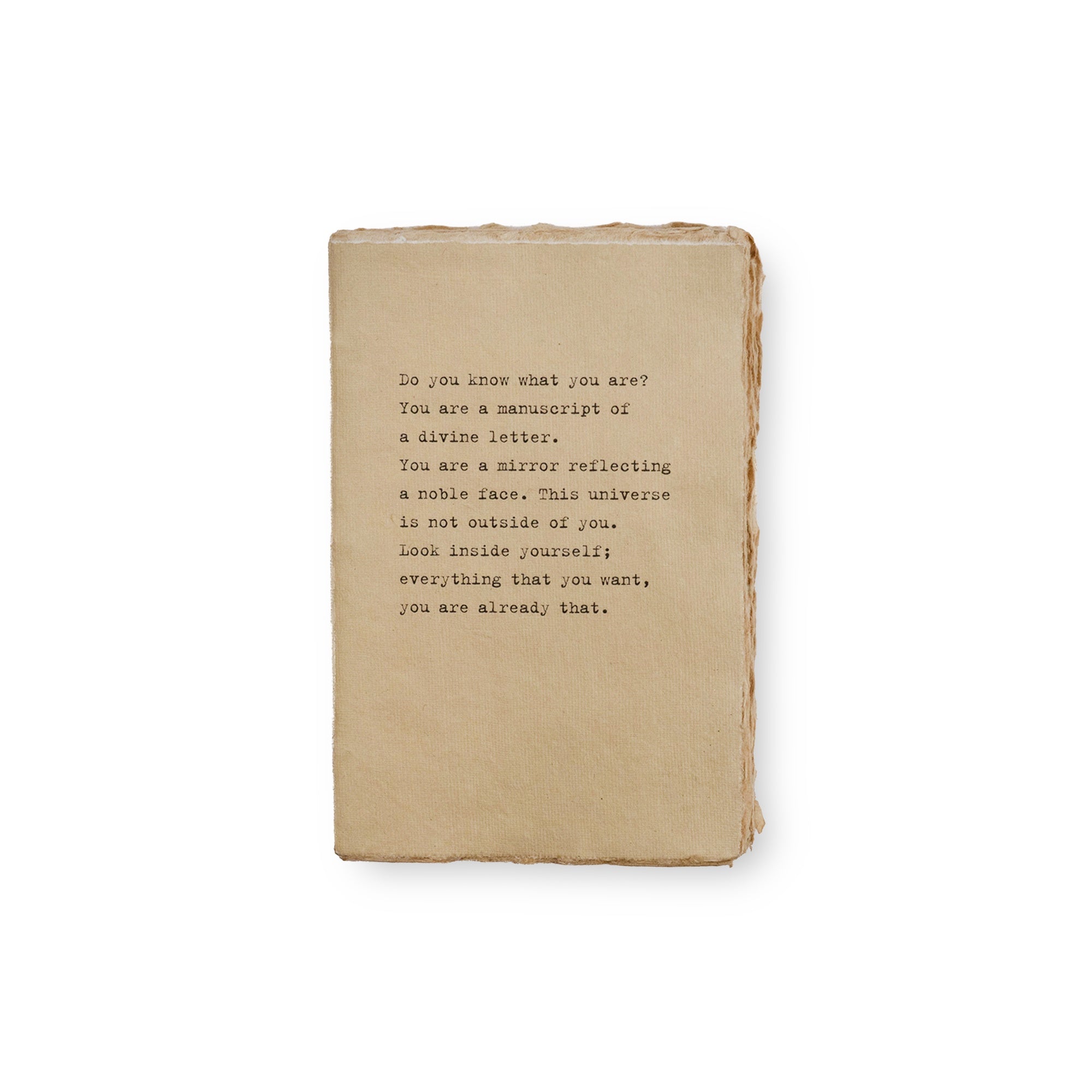 Deckled Edge Notebook - Medium