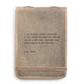 Large E.B. White Leather Journal - Stone