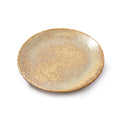 ***Small Speckled Ceramic Ochre Plate 7.8" x 7.8"