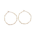 ***Hobnail Hoop Earrings 2"