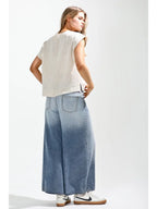 Ombre Dyed Wide Denim Pants