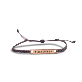 ***Brass Never Grow Up Braided Bracelet