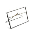 ***Zinc Finish Picture Frame with Stand - Horizontal