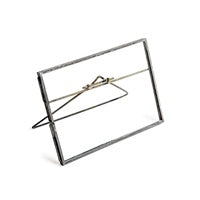 ***Zinc Finish Picture Frame with Stand - Horizontal
