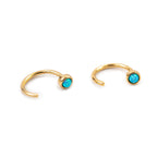 Half Circle Huggie Earrings