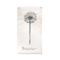 There Is So Much Hope Botanical Hand Painted Wall Tarp 32x63