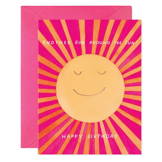 Run Around the Sun Birthday Card