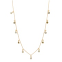 ***Labradorite Gold Coin Necklace