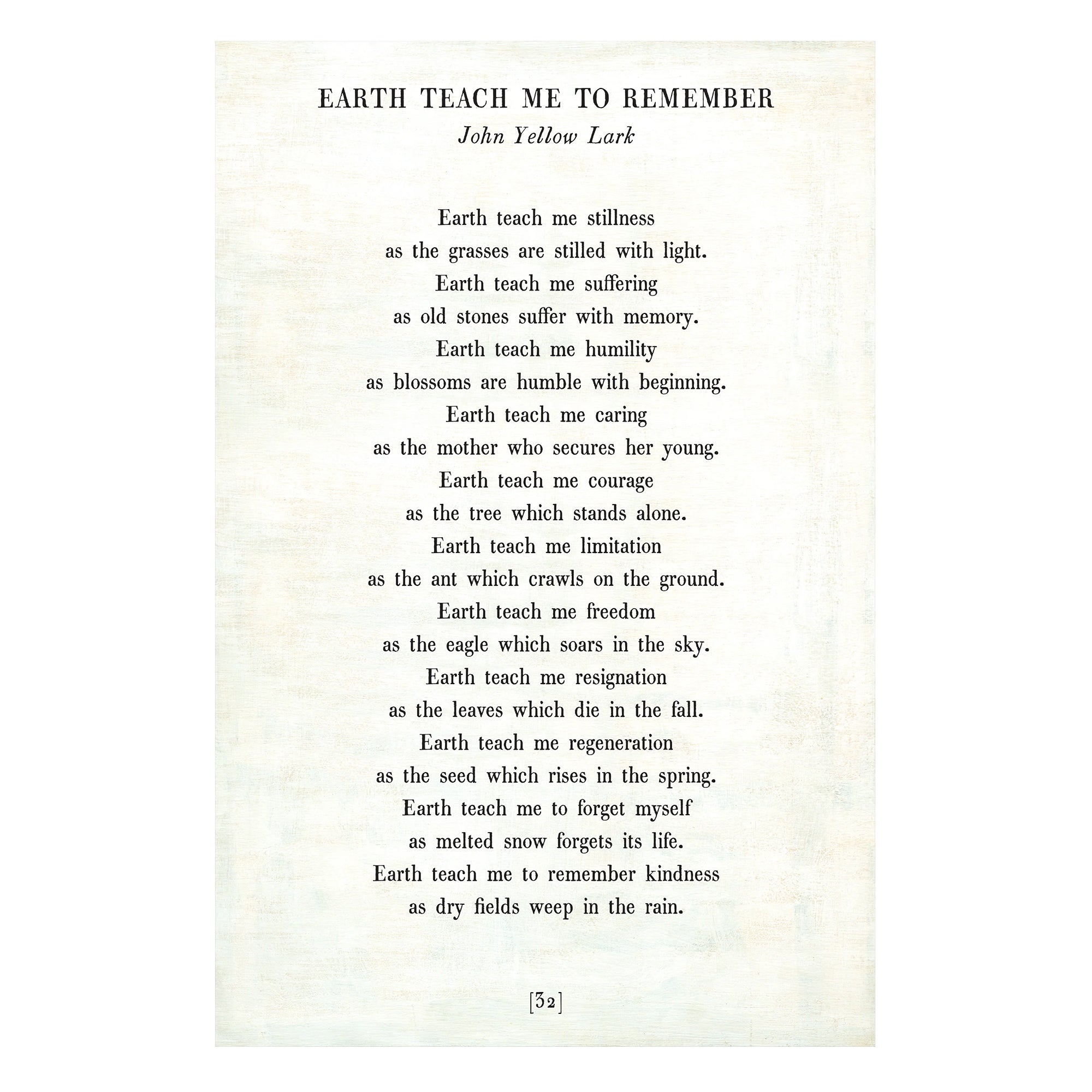 Earth Teach Me to Remember - Poetry Collection