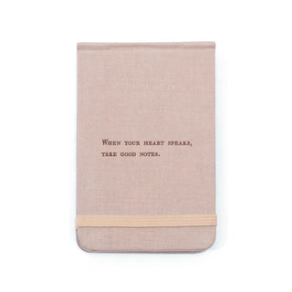 When Your Heart Speaks Fabric Notebook