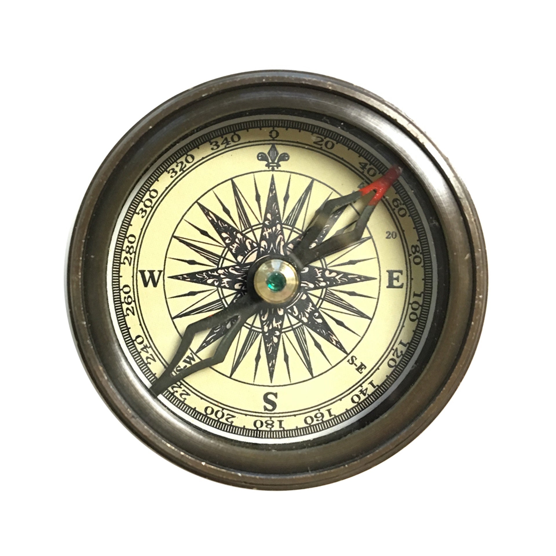 Compass with Leather Pouch