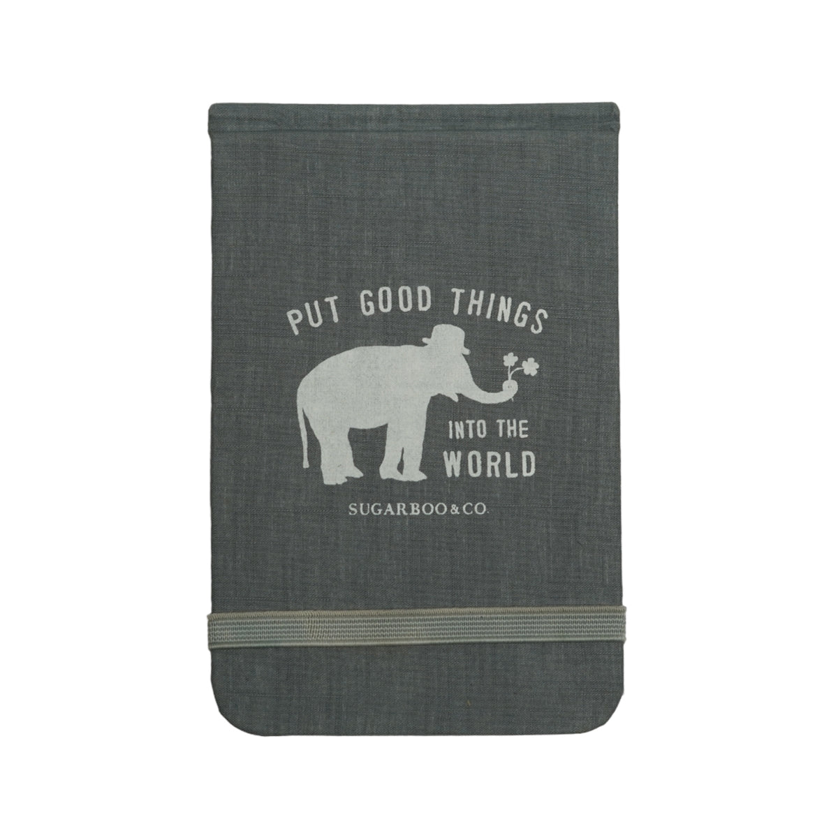 ***Put Good Things Into The World Fabric Notebook