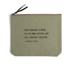 Mint Canvas Zip Bag