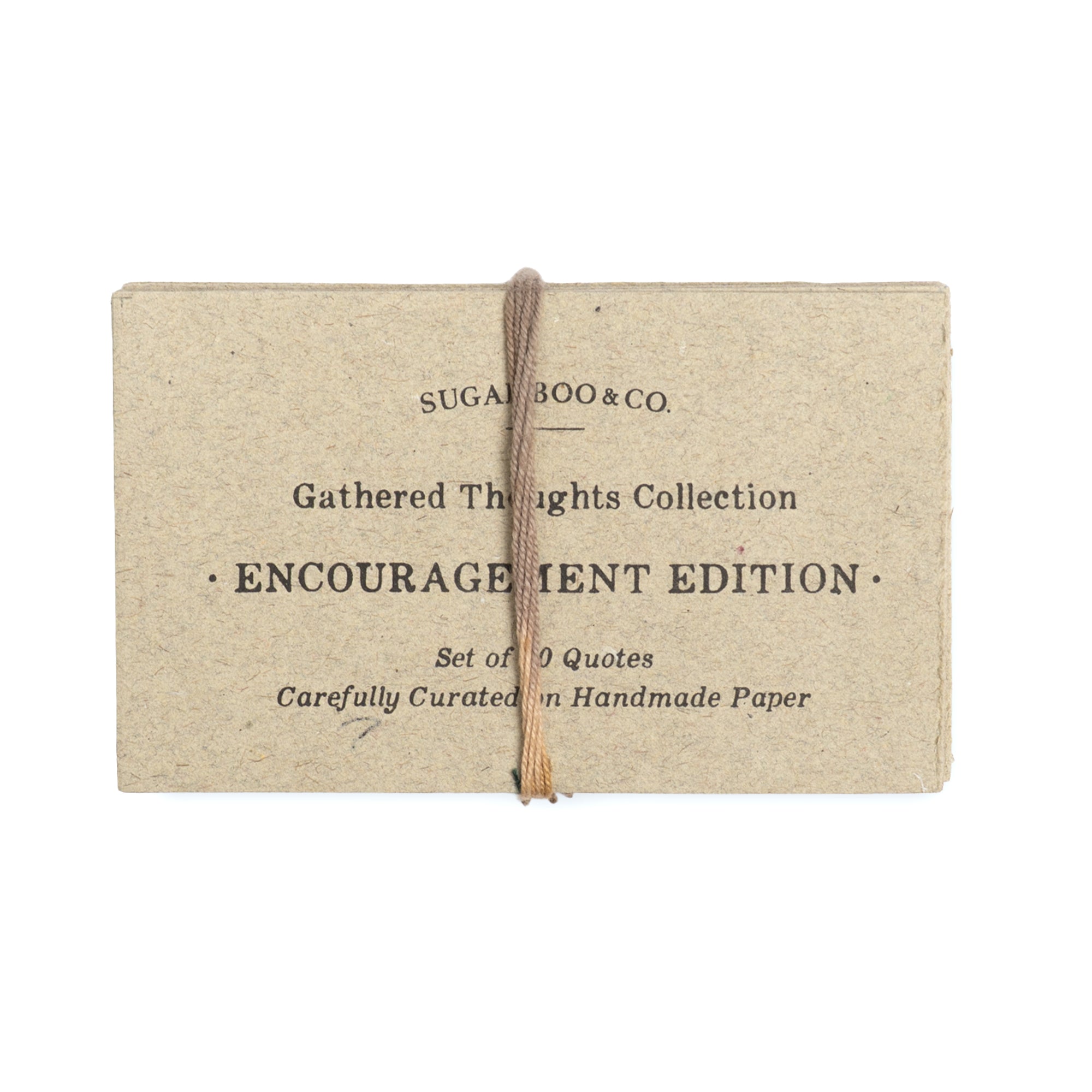 50 Gathered Thoughts of Encouragement on Handmade Paper