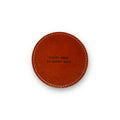 Happy Hour Leather Coaster in Auburn - 4pcs