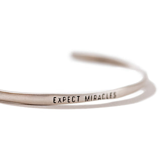 Silver Cuff - Expect Miracles