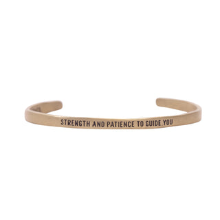 ***Brass Cuff - Strength And Patience