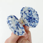 Coastal Blue Seashell Claw Clip, Small