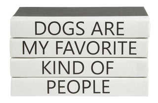 4 Vol- "Dogs Are My Favorite" Quote / Black Covers / 9.5" wide / Approx. 5" tall