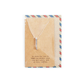 Air Mail Bar Collection - Necklace - Adored